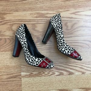 Steve Madden Pony Hair Animal Print Block Heel